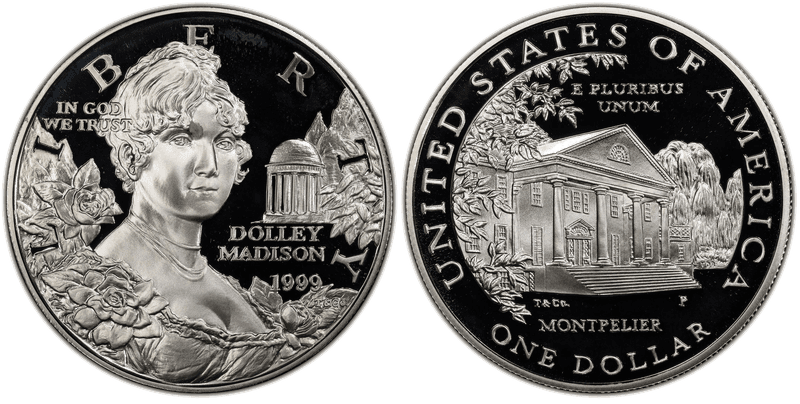 1999 (P) Proof Dolley Madison Dollar