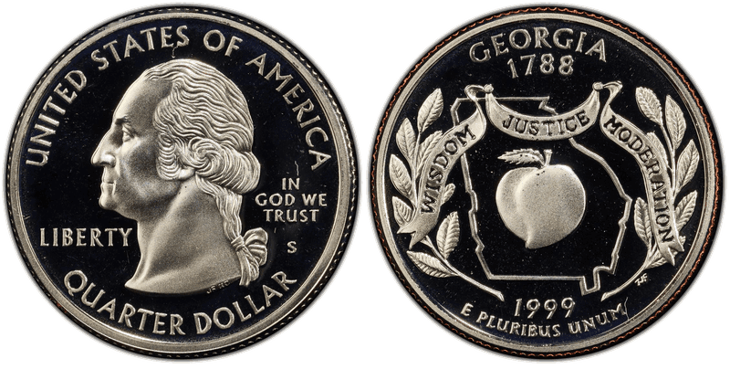 1999 (S) Proof Georgia State Quarter