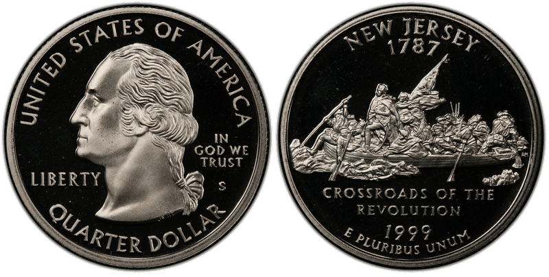 1999 (S) Proof New Jersey State Quarter