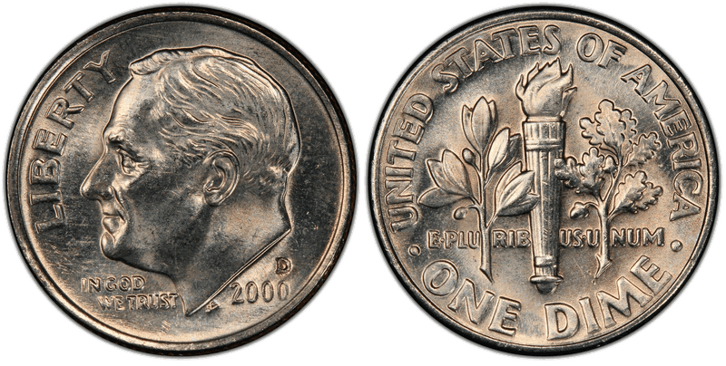 2000 Roosevelt Dime