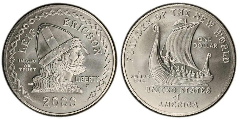 2000 Leif Ericson Millennium Commemorative Dollar