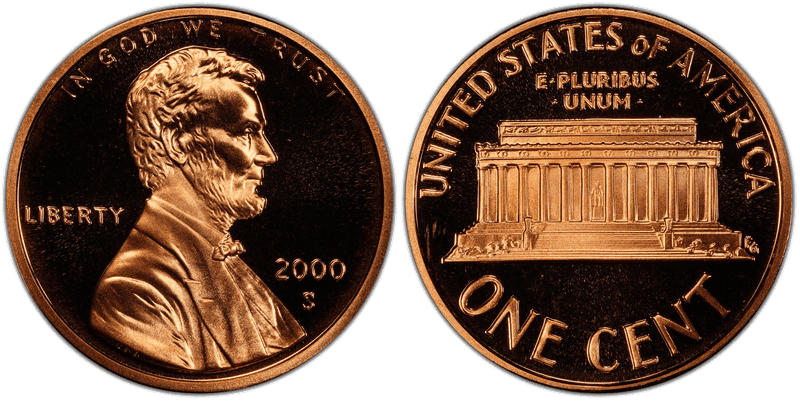2000 (S) Proof Lincoln Memorial Cent