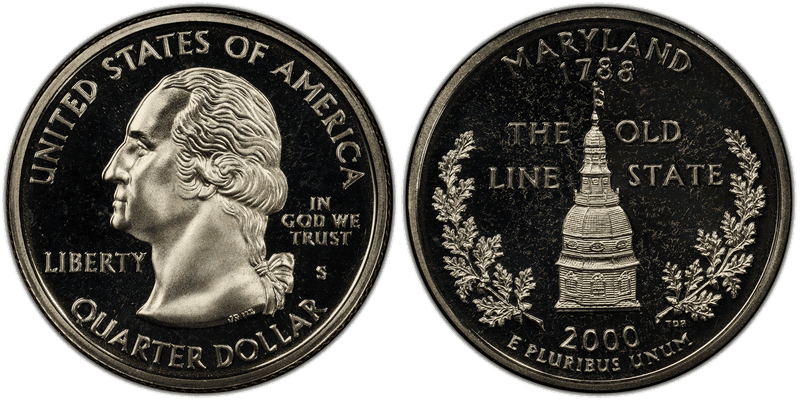 2000 (S) Proof Maryland State Quarter