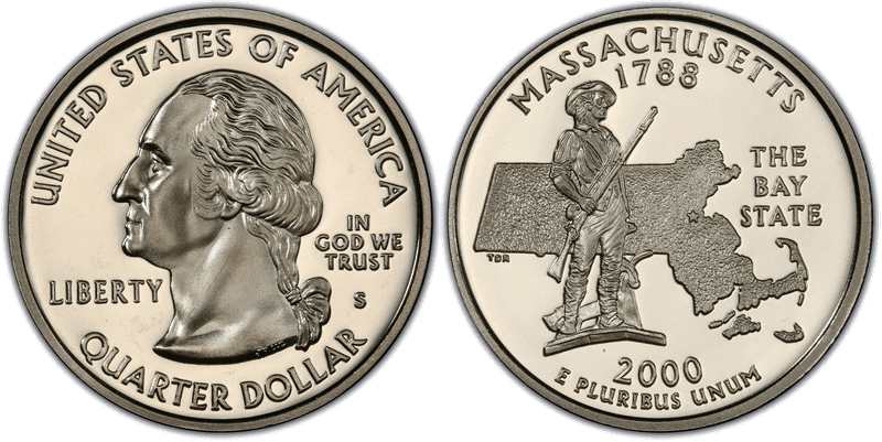 2000 (S) Proof Massachusetts State Quarter