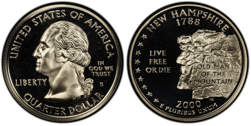 2000 (S) Proof New Hampshire State Quarter