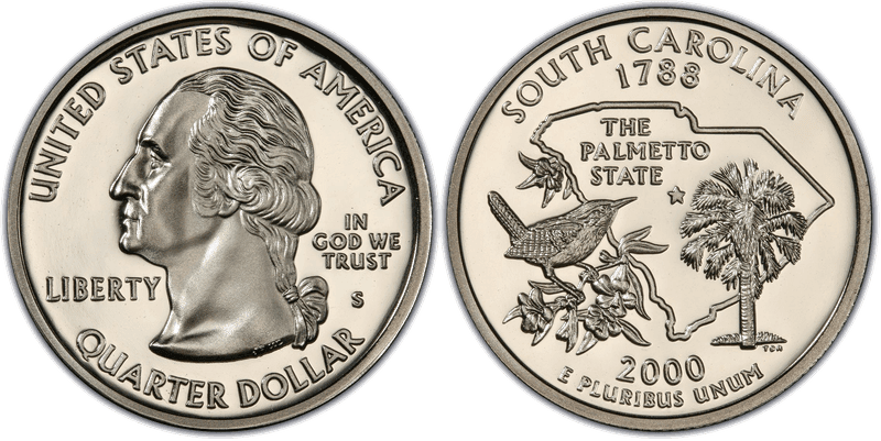 2000 (S) Proof South Carolina State Quarter