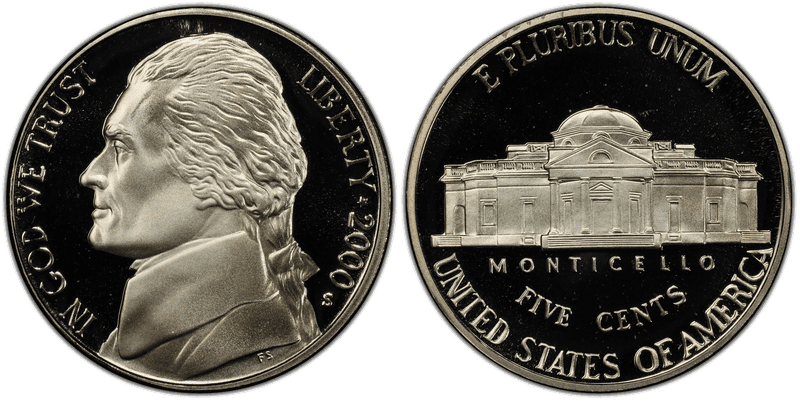 2000 (S) Proof Jefferson Nickel