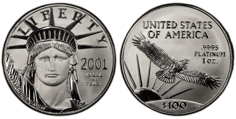 2001 American Eagle One Hundred Dollar Platinum