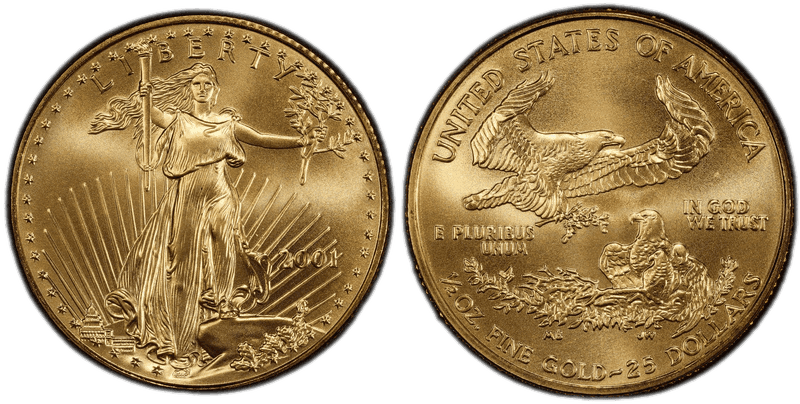 2001 American Eagle Twenty Five Dollar Gold