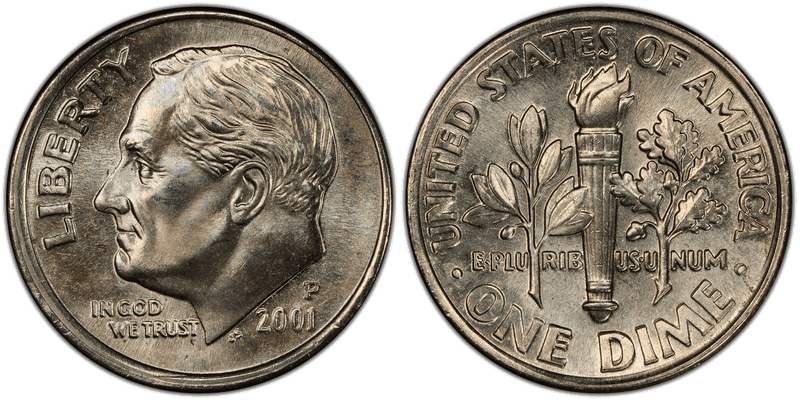 2001 (P) Roosevelt Dime
