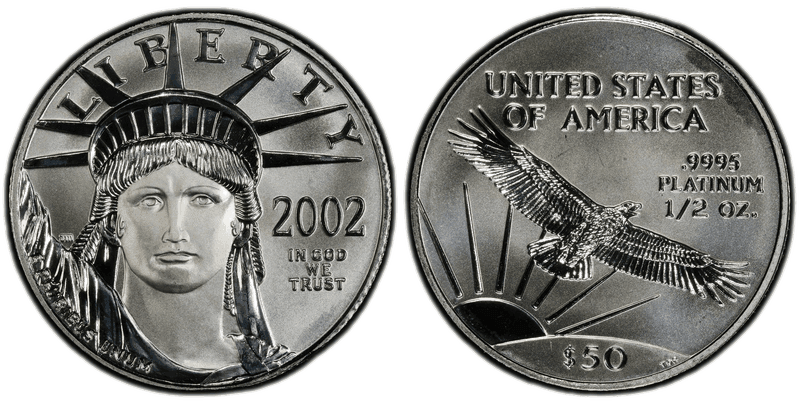 2002 American Eagle Fifty Dollar Platinum