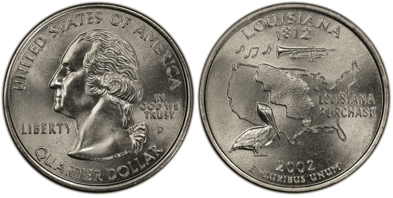 2002 (D) Louisiana State Quarter