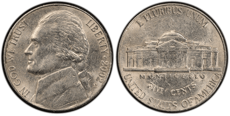 2002 Jefferson Nickel