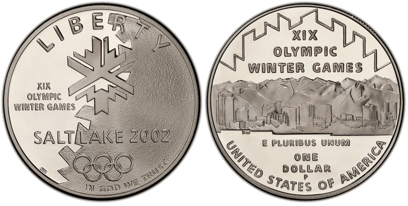 2002 (P) Proof Olympics-Salt Lake City Dollar