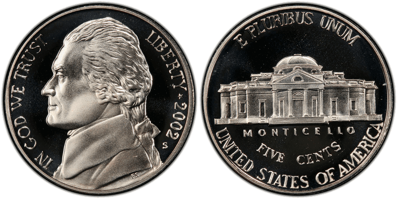 2002 (S) Proof Jefferson Nickel