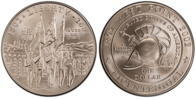 2002 West Point Bicentennial Commemorative Dollar