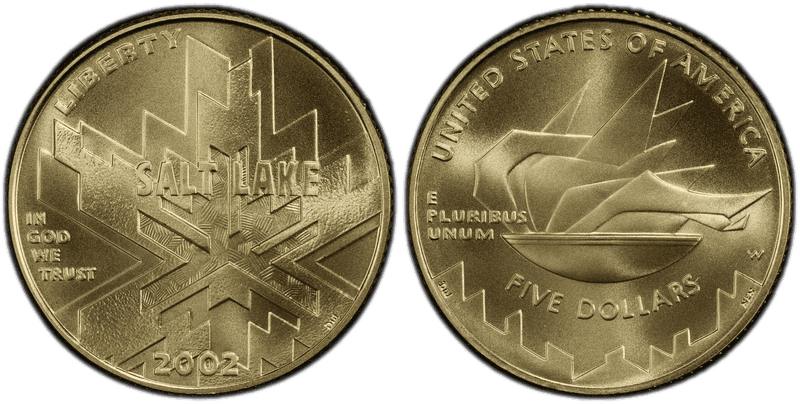 2002 Salt Lake City Olympic Games Commemorative Five Dollar Gold