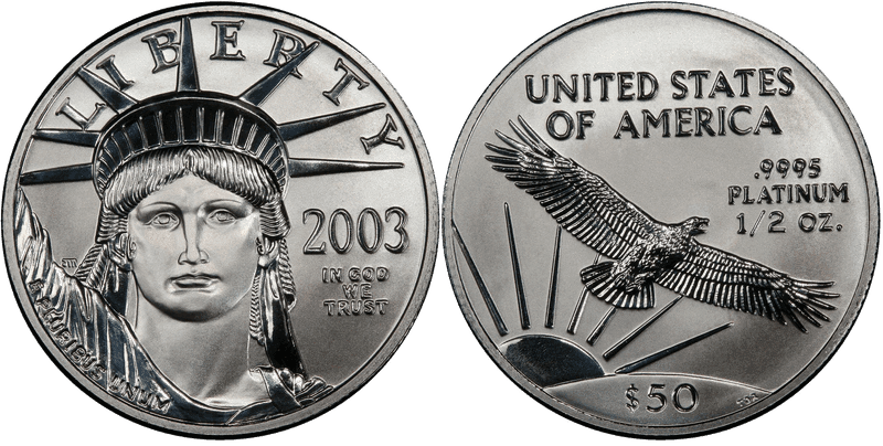 2003 American Eagle Fifty Dollar Platinum