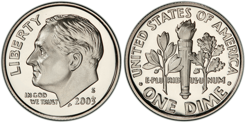 2003 (S) Proof Roosevelt Dime