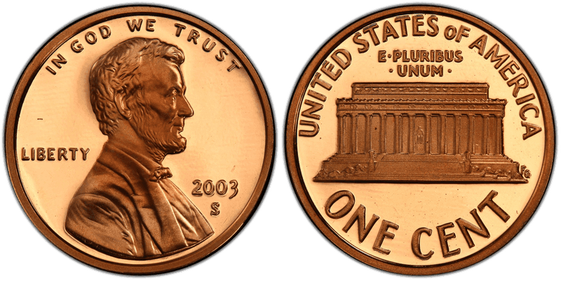 2003 (S) Proof Lincoln Memorial Cent