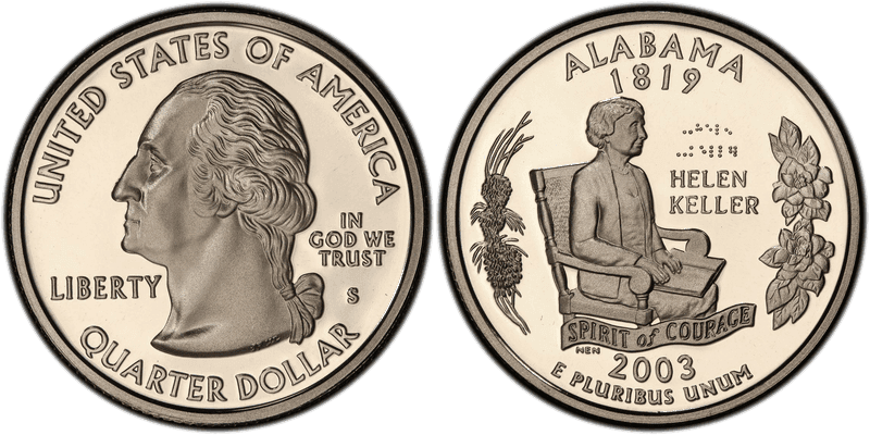 2003 (S) Proof Alabama State Quarter