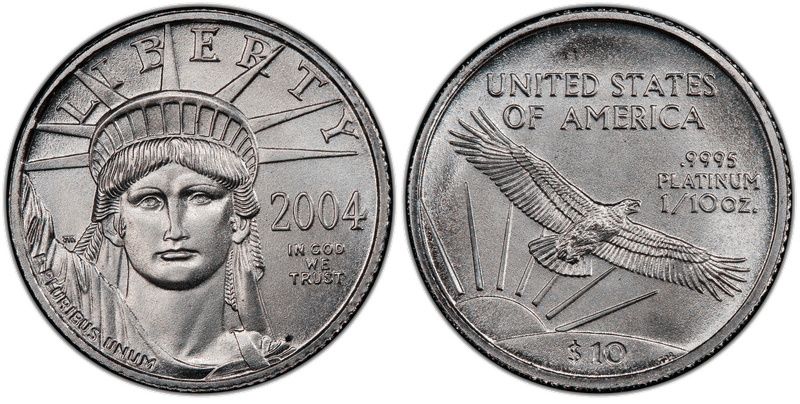 2004 American Eagle Ten Dollar Platinum