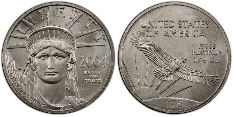 2004 American Eagle Twenty Five Dollar Platinum