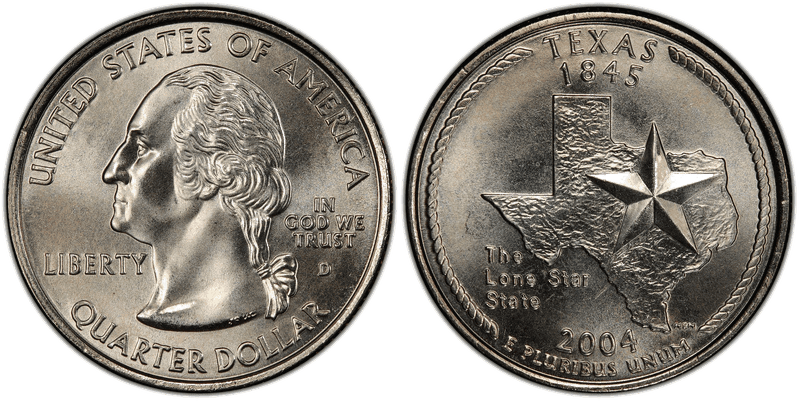 2004 (D) Texas State Quarter