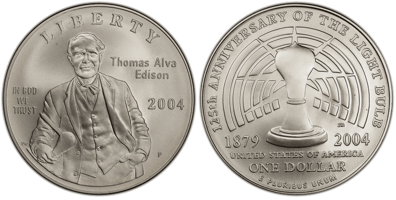 2004 Thomas Alva Edison Commemorative Dollar