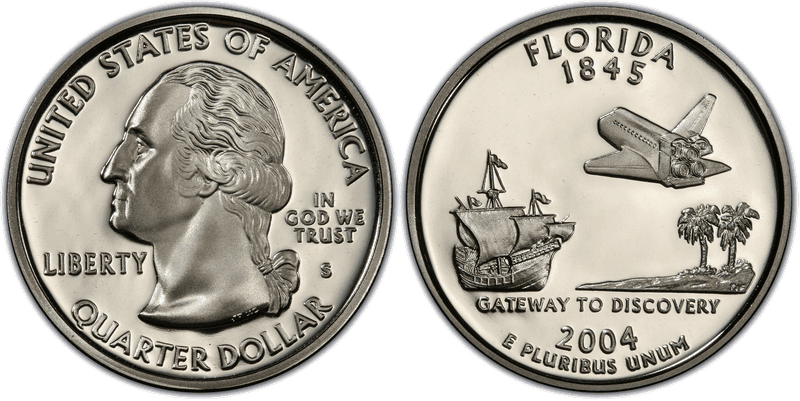 2004 (S) Proof Florida State Quarter