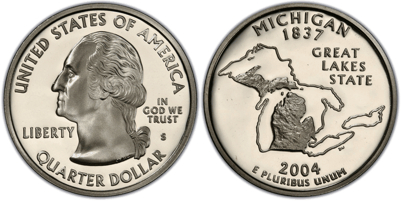 2004 (S) Proof Michigan State Quarter