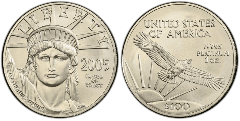 2005 American Eagle One Hundred Dollar Platinum