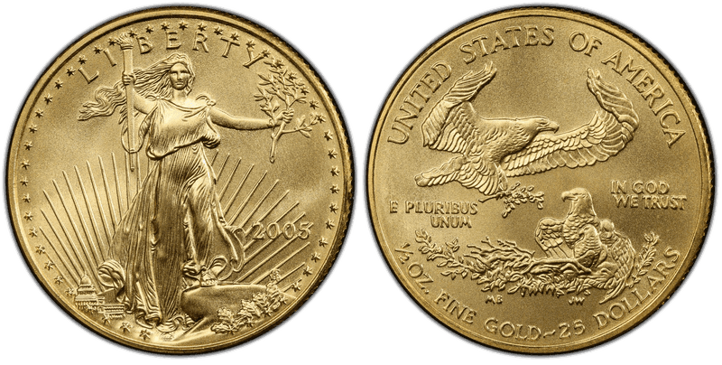 2005 American Eagle Twenty Five Dollar Gold