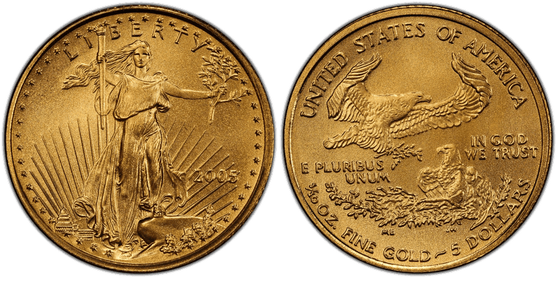 2005 American Eagle Five Dollar Gold