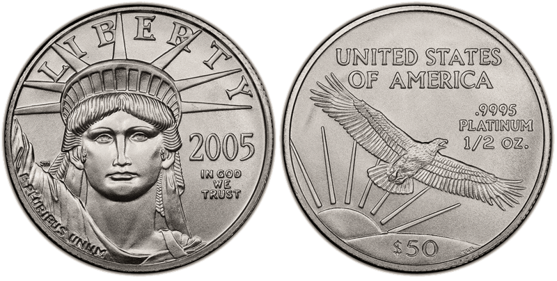 2005 American Eagle Fifty Dollar Platinum