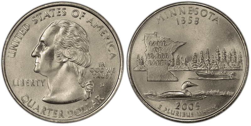 2005 (D) Minnesota State Quarter