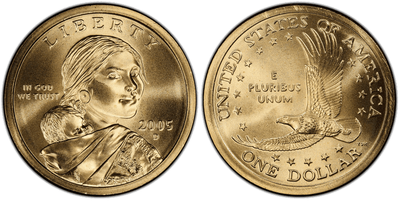 2005 (D) Satin Finish Sacagawea Dollar