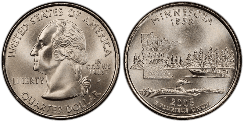 2005 (P) Minnesota Satin Finish State Quarter