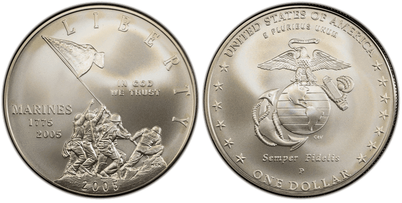 2005 Marine Corps 230th Anniversary Commemorative Dollar