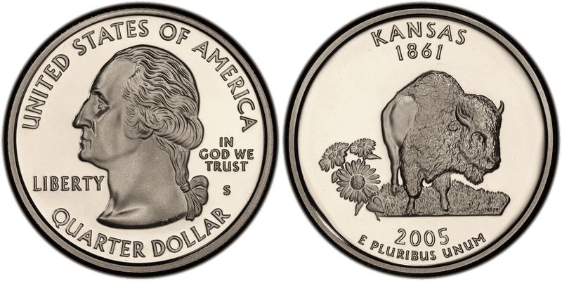 2005 (S) Proof Kansas State Quarter