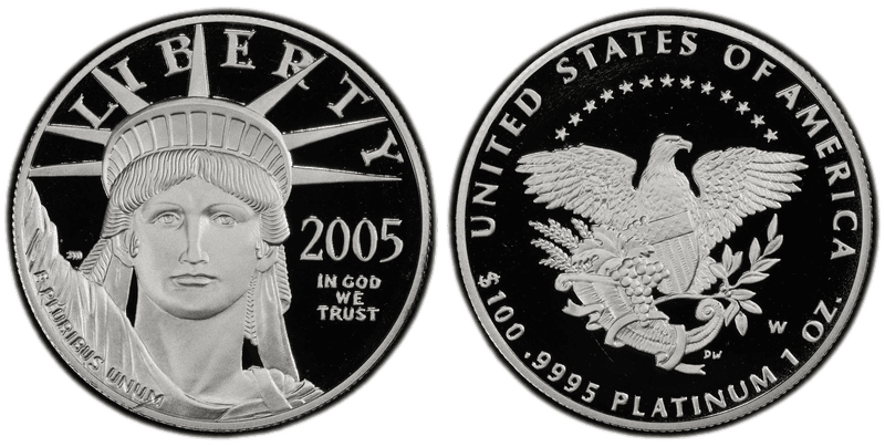 2005 (W) Proof American Eagle One Hundred Dollar Platinum