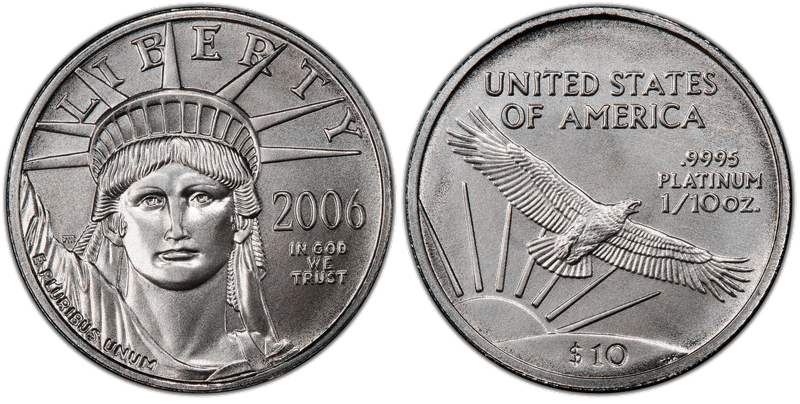 2006 American Eagle Ten Dollar Platinum