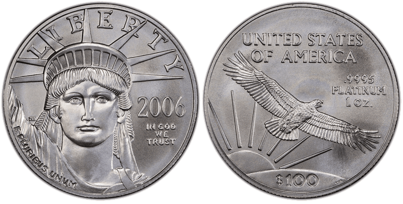 2006 American Eagle One Hundred Dollar Platinum
