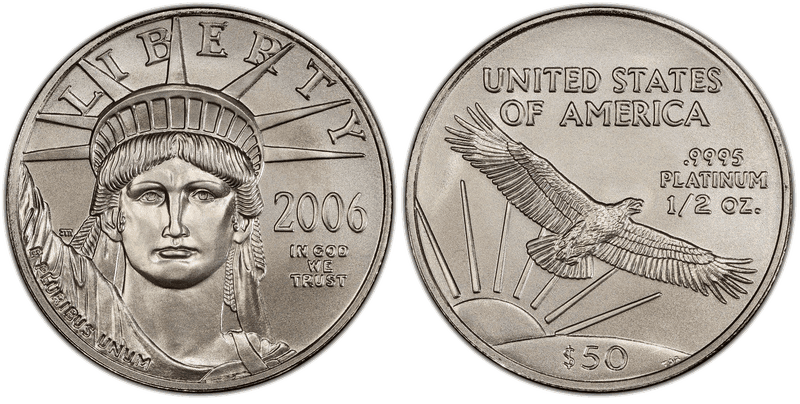 2006 American Eagle Fifty Dollar Platinum