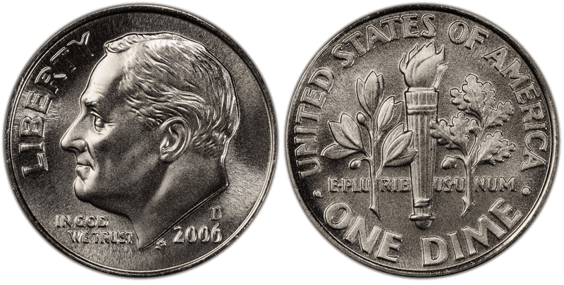 2006 (D) Satin Finish Roosevelt Dime