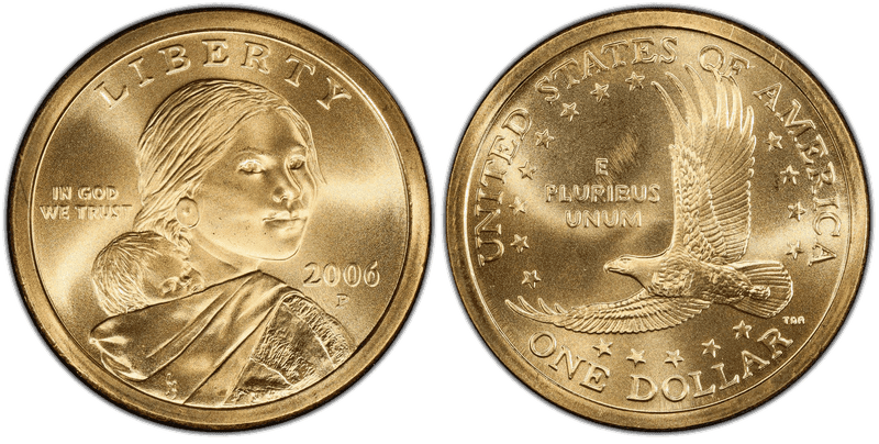 2006 (P) Satin Finish Sacagawea Dollar