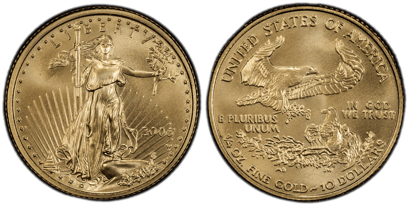 2006 (W) Burnished American Eagle Ten Dollar Gold
