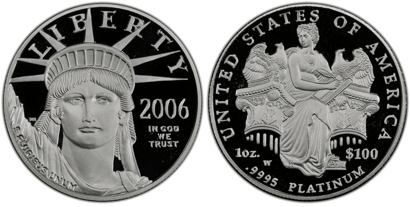 2006 (W) Proof American Eagle One Hundred Dollar Platinum