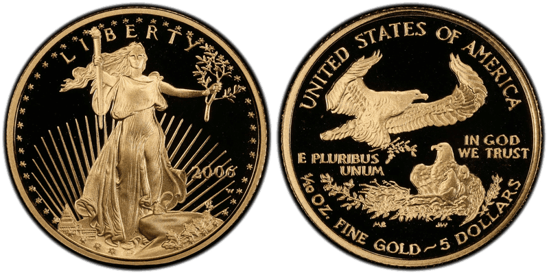 2006 (W) Proof American Eagle Five Dollar Gold