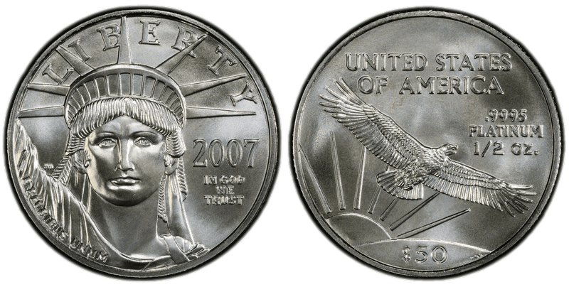 2007 American Eagle Fifty Dollar Platinum